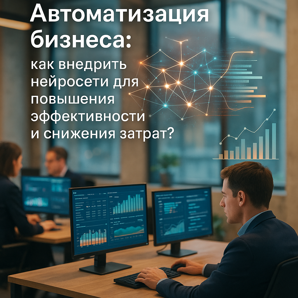 Автоматизация бизнеса: как внедрить нейросети для повышения эффективности и снижения затрат?