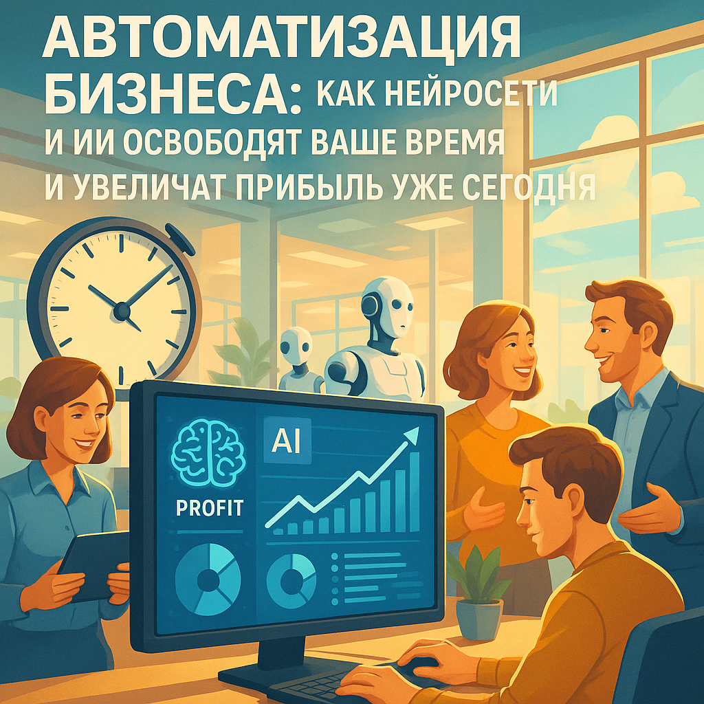 Автоматизация бизнеса: как нейросети и ИИ освободят ваше время и увеличат прибыль уже сегодня