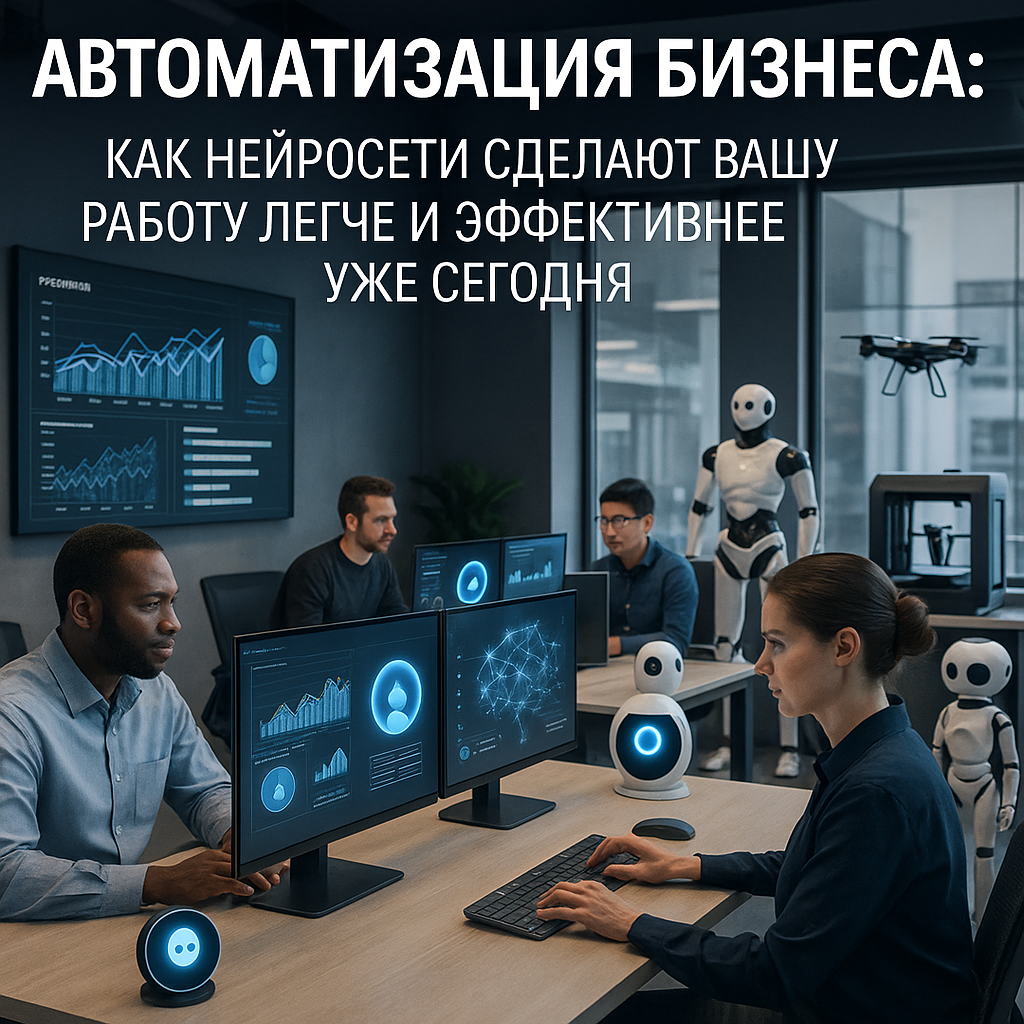 Автоматизация бизнеса: как нейросети сделают вашу работу легче и эффективнее уже сегодня