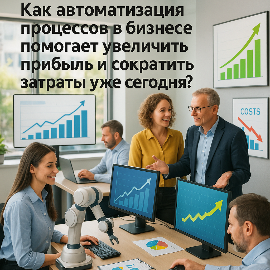 Как автоматизация процессов в бизнесе помогает увеличить прибыль и сократить затраты уже сегодня?