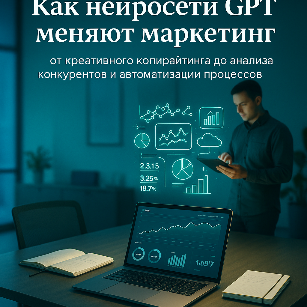 Как нейросети GPT меняют маркетинг: от креативного копирайтинга до анализа конкурентов и автоматизации процессов