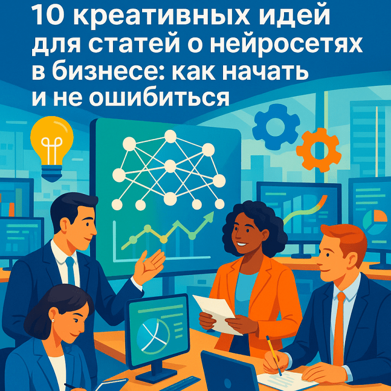 10 креативных идей для статей о нейросетях в бизнесе: как начать и не ошибиться