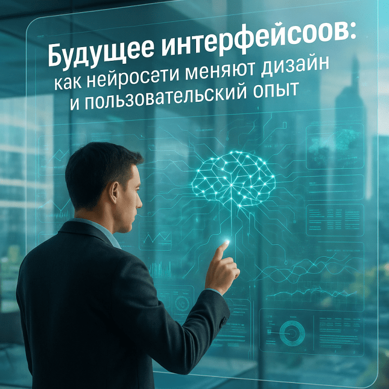 Будущее интерфейсов: как нейросети меняют дизайн и пользовательский опыт