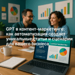 GPT в контент-маркетинге: как автоматизация создаёт уникальные статьи и сценарии для вашего бизнеса