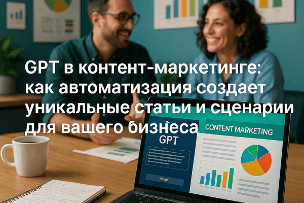 GPT в контент-маркетинге: как автоматизация создаёт уникальные статьи и сценарии для вашего бизнеса