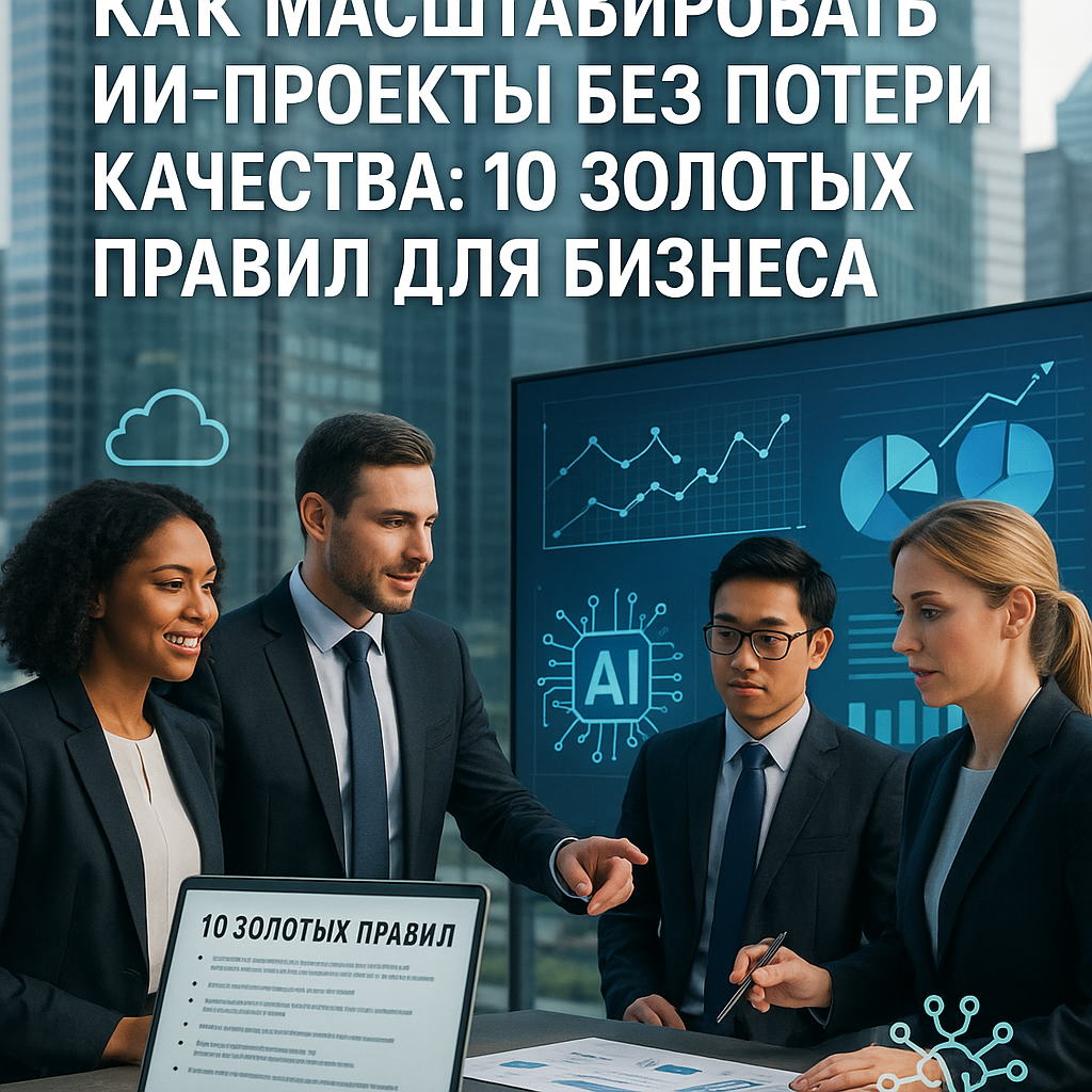 Как масштабировать ИИ-проекты без потери качества: 10 золотых правил для бизнеса