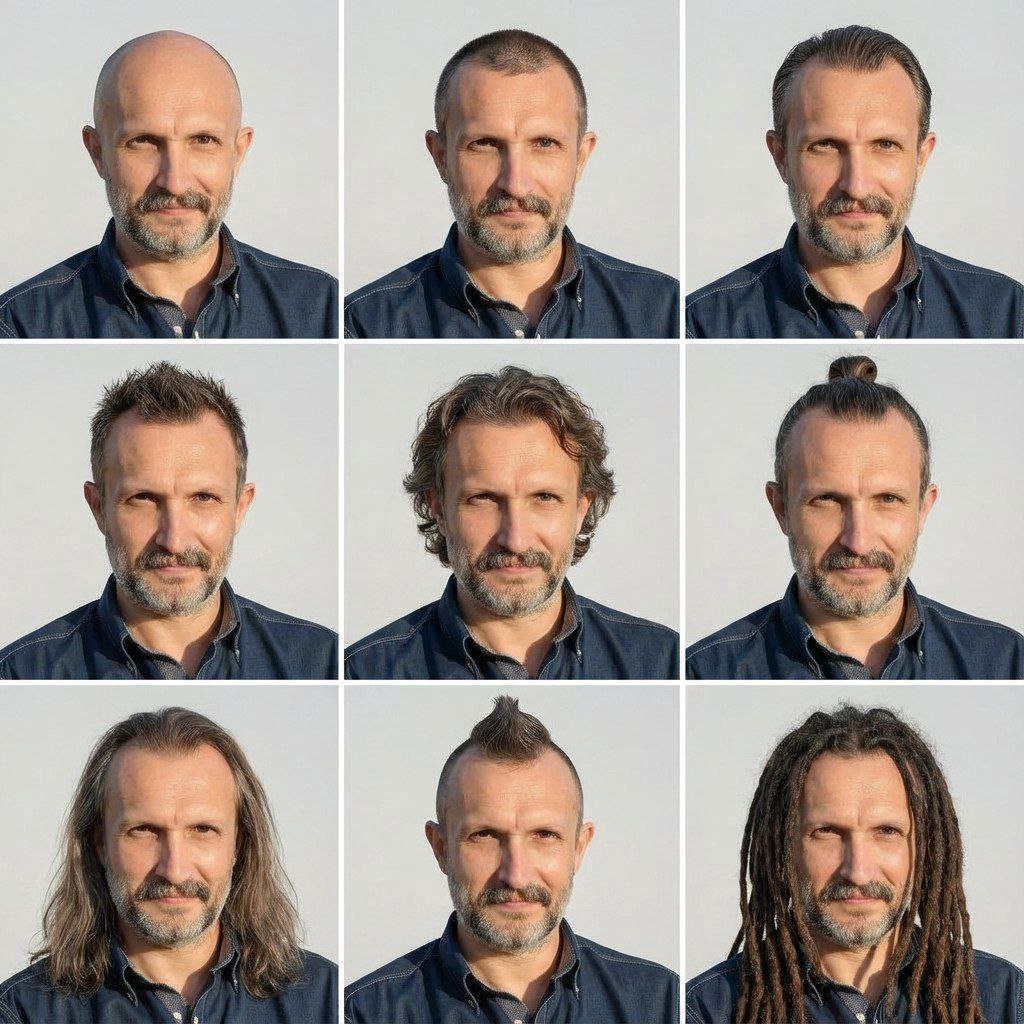 Как создать популярные прически на светлом фоне: пошаговый Нано Банан Про гайд