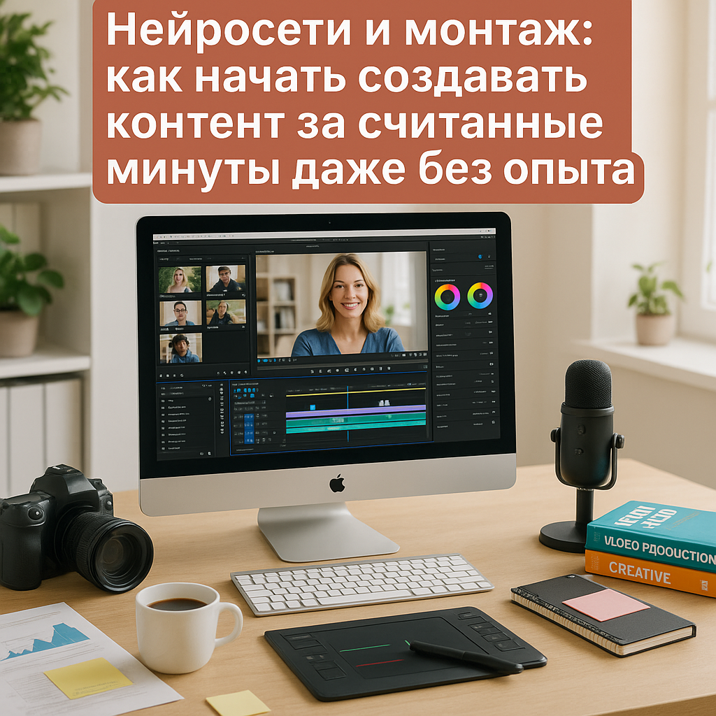 Нейросети и монтаж: как начать создавать контент за считанные минуты даже без опыта