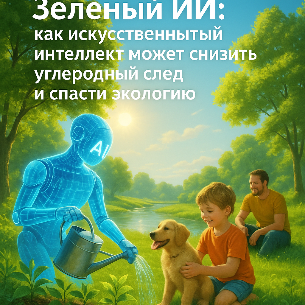 Зелёный ИИ: как искусственный интеллект может снизить углеродный след и спасти экологию
