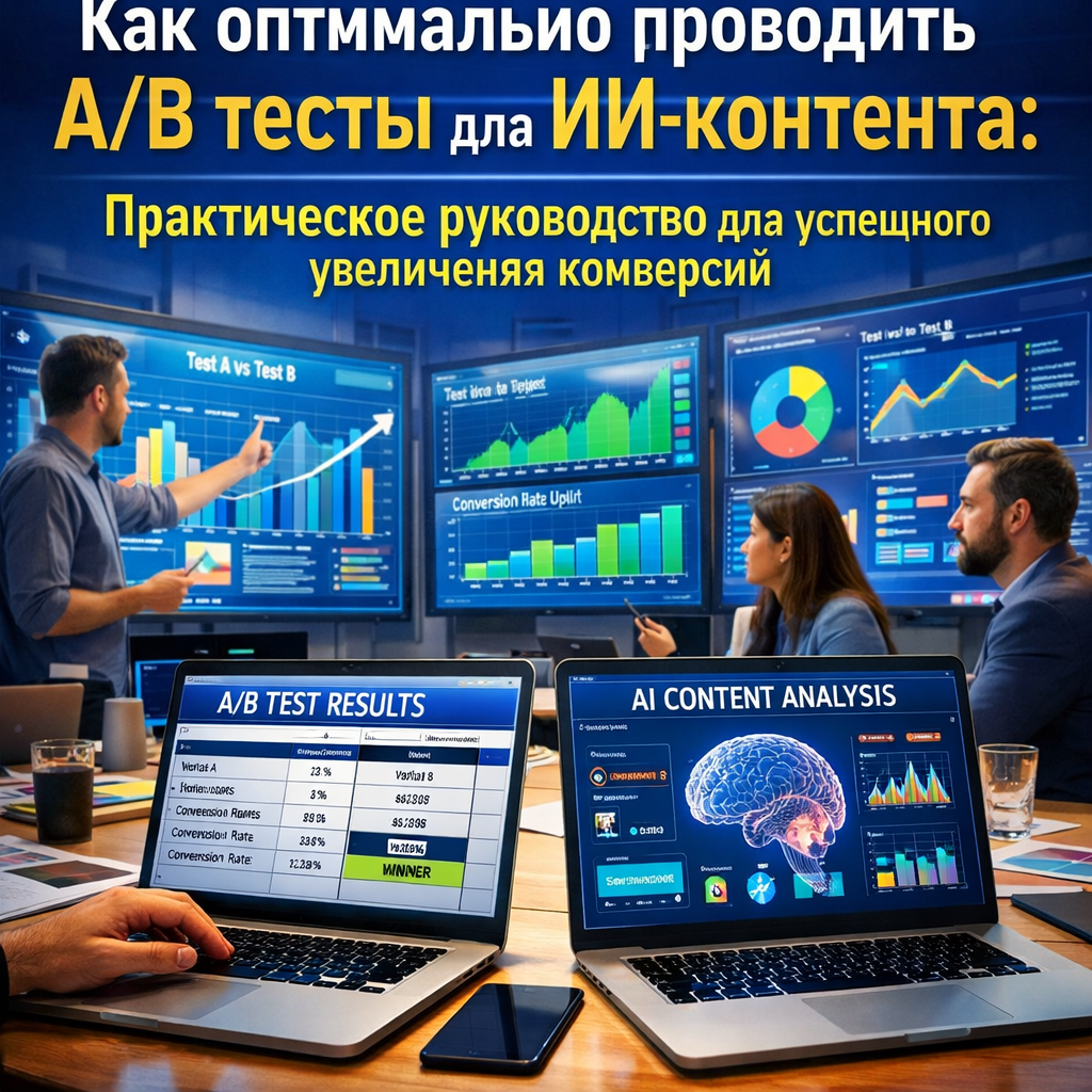 Как оптимально проводить A/B тесты для ИИ-контента: практическое руководство для успешного увеличения конверсий