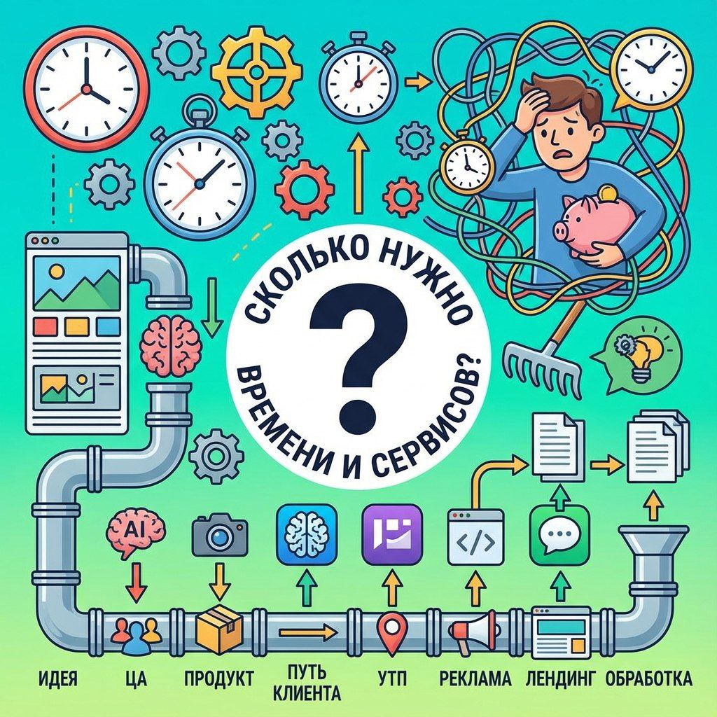 Как быстро и эффективно пройти весь путь от бизнес-идеи до лендинга: секреты экономии времени и ресурсов с помощью современных AI-сервисов