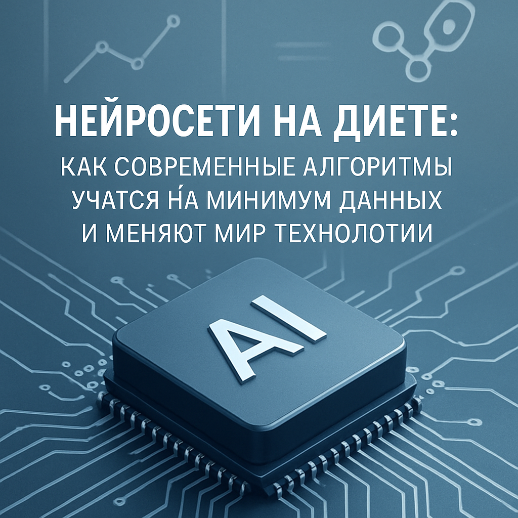 Нейросети на диете: как современные алгоритмы учатся на минимум данных и меняют мир технологий