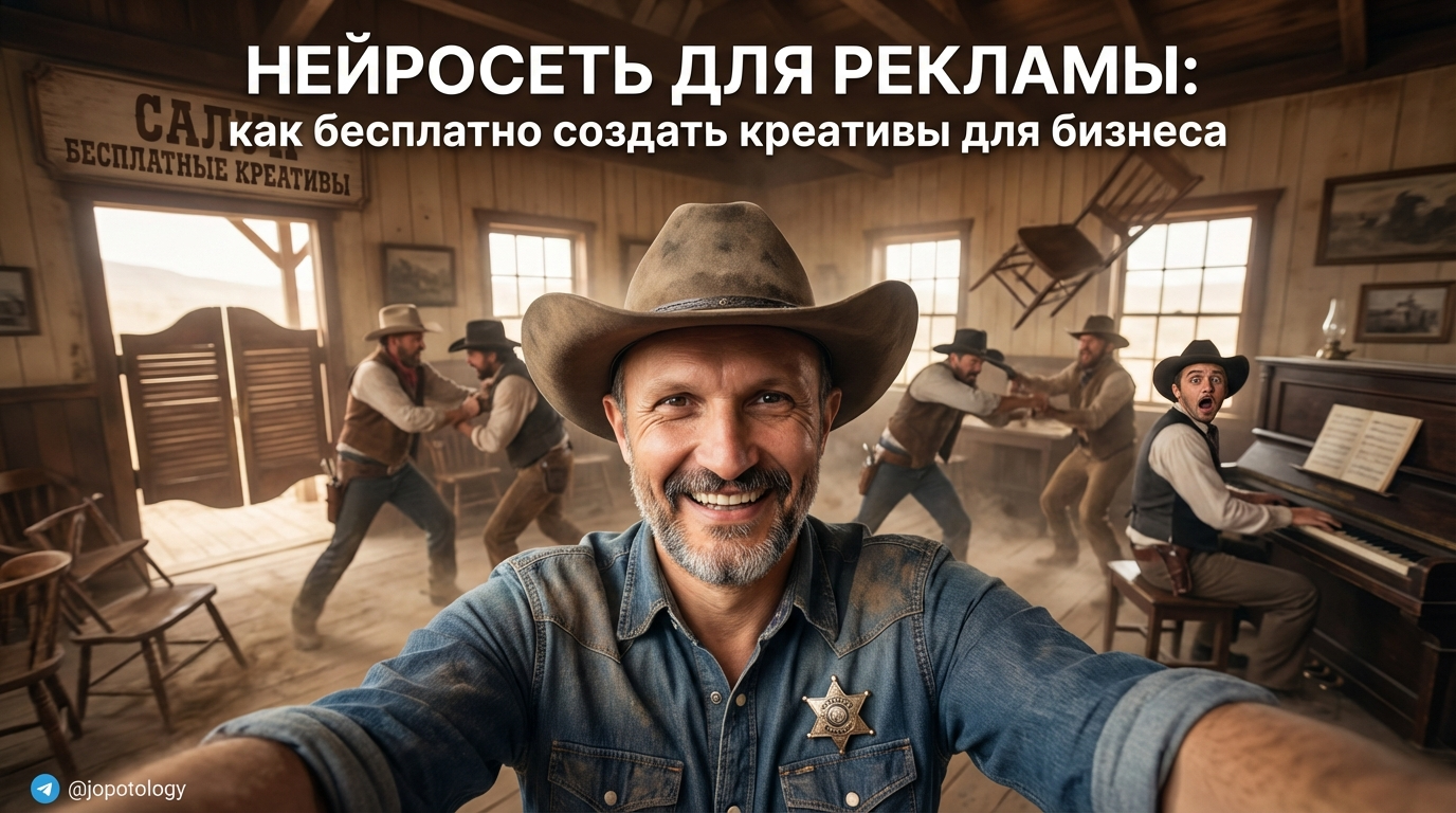 Создание бесплатных рекламных креативов для бизнеса с помощью нейросети