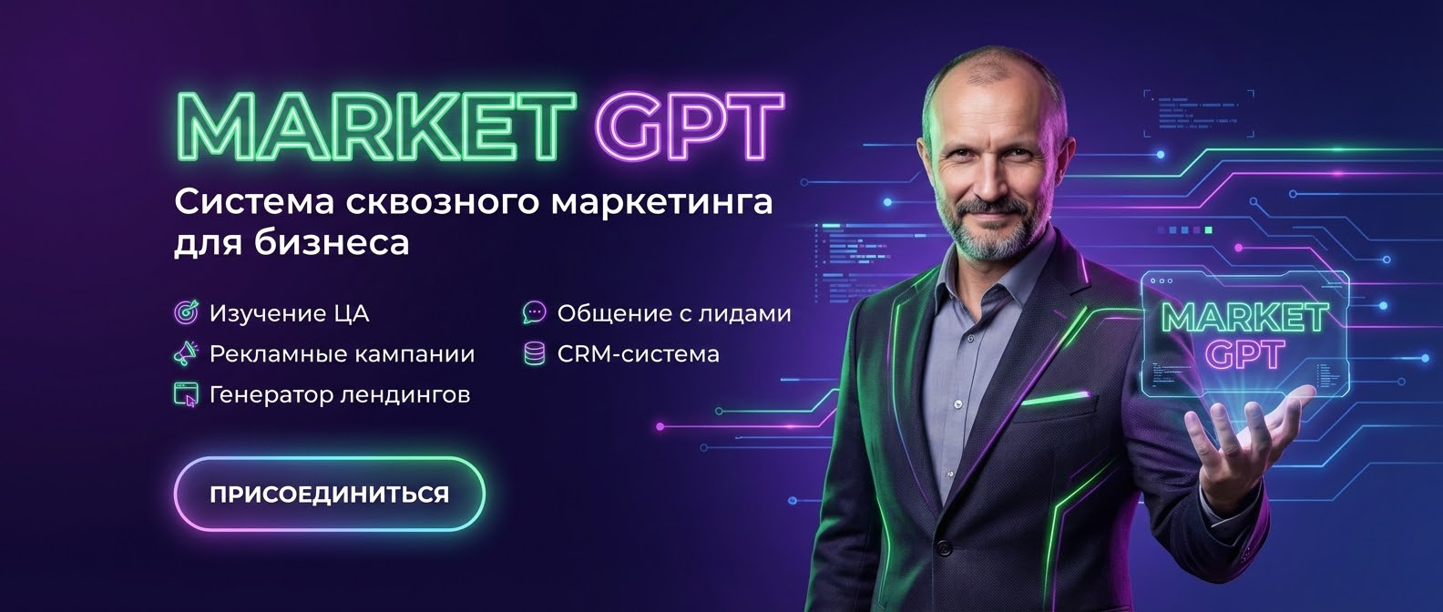 Сквозной умный маркетинг с Market GPT