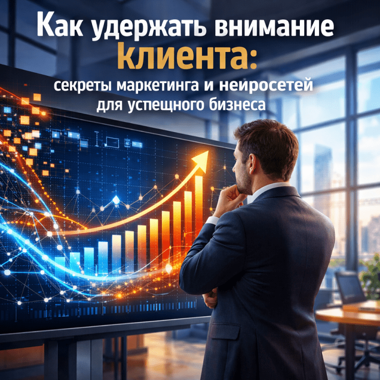 Как удержать внимание клиента: секреты маркетинга и нейросетей для успешного бизнеса