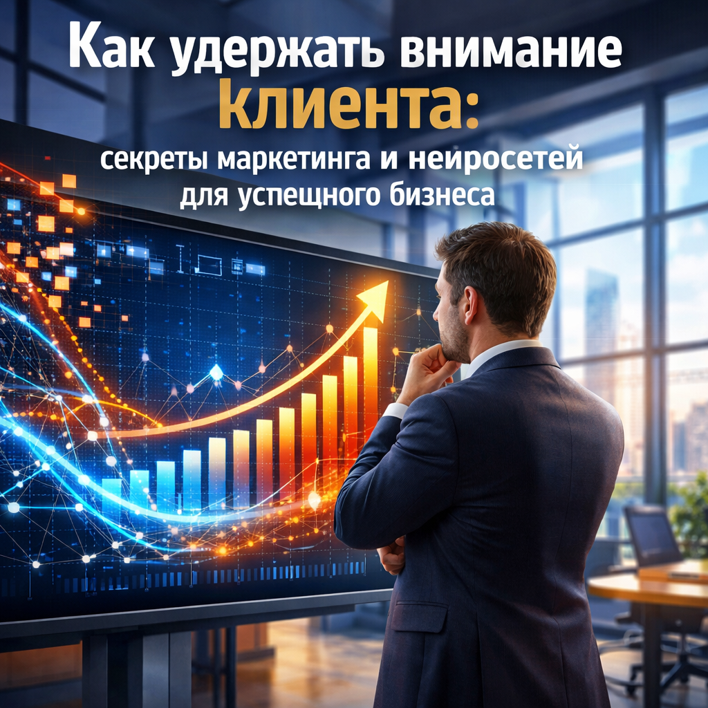 Как удержать внимание клиента: секреты маркетинга и нейросетей для успешного бизнеса