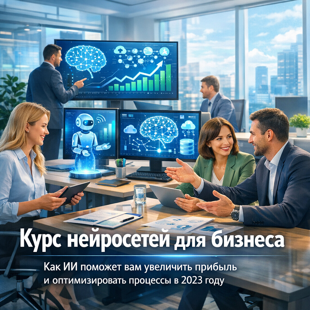 Курс нейросетей для бизнеса: как ИИ поможет вам увеличить прибыль и оптимизировать процессы в 2023 году