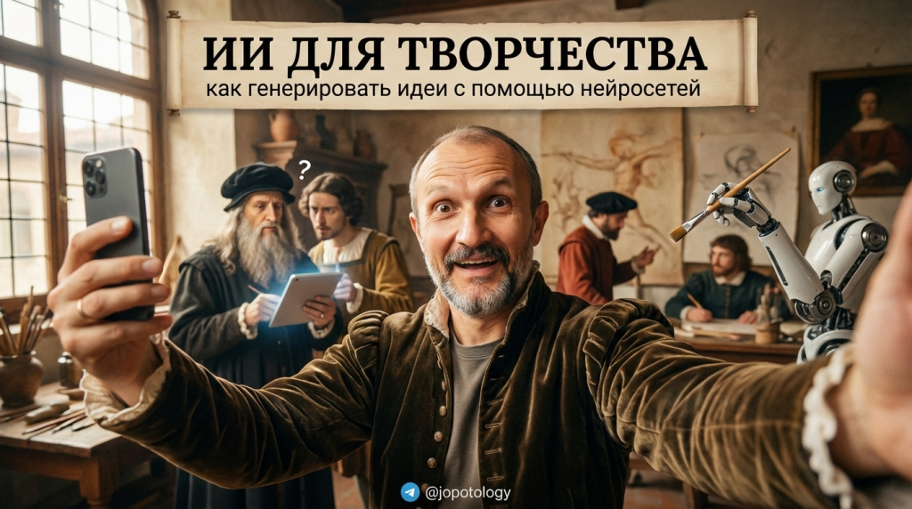 Процесс генерации креативных идей искусственным интеллектом для художников и писателей