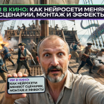 Применение нейросетей в киноиндустрии для написания сценариев, монтажа и создания спецэффектов