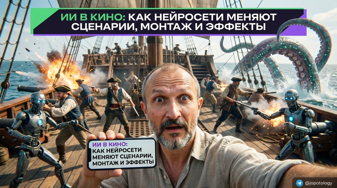 Применение нейросетей в киноиндустрии для написания сценариев, монтажа и создания спецэффектов