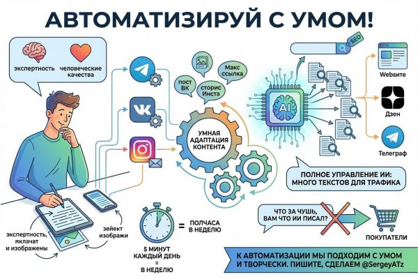 Автоматизация SMM и SEO: как умная настройка каналов привлекает клиентов без потери экспертного лица