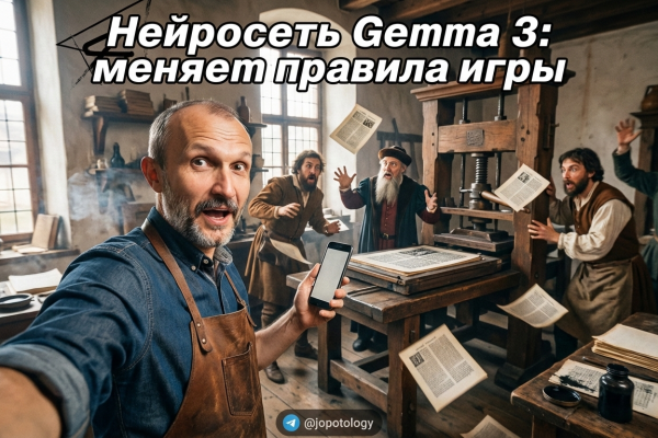 Логотип и архитектура лёгкой нейросети Gemma 3 от Google для эффективных вычислений