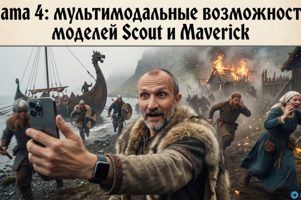 Мультимодальные возможности нейросети Llama 4 и моделей Scout и Maverick