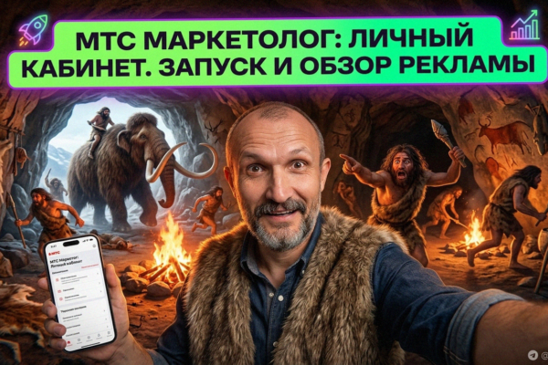 Интерфейс личного кабинета МТС Маркетолог: вход и настройка рекламы