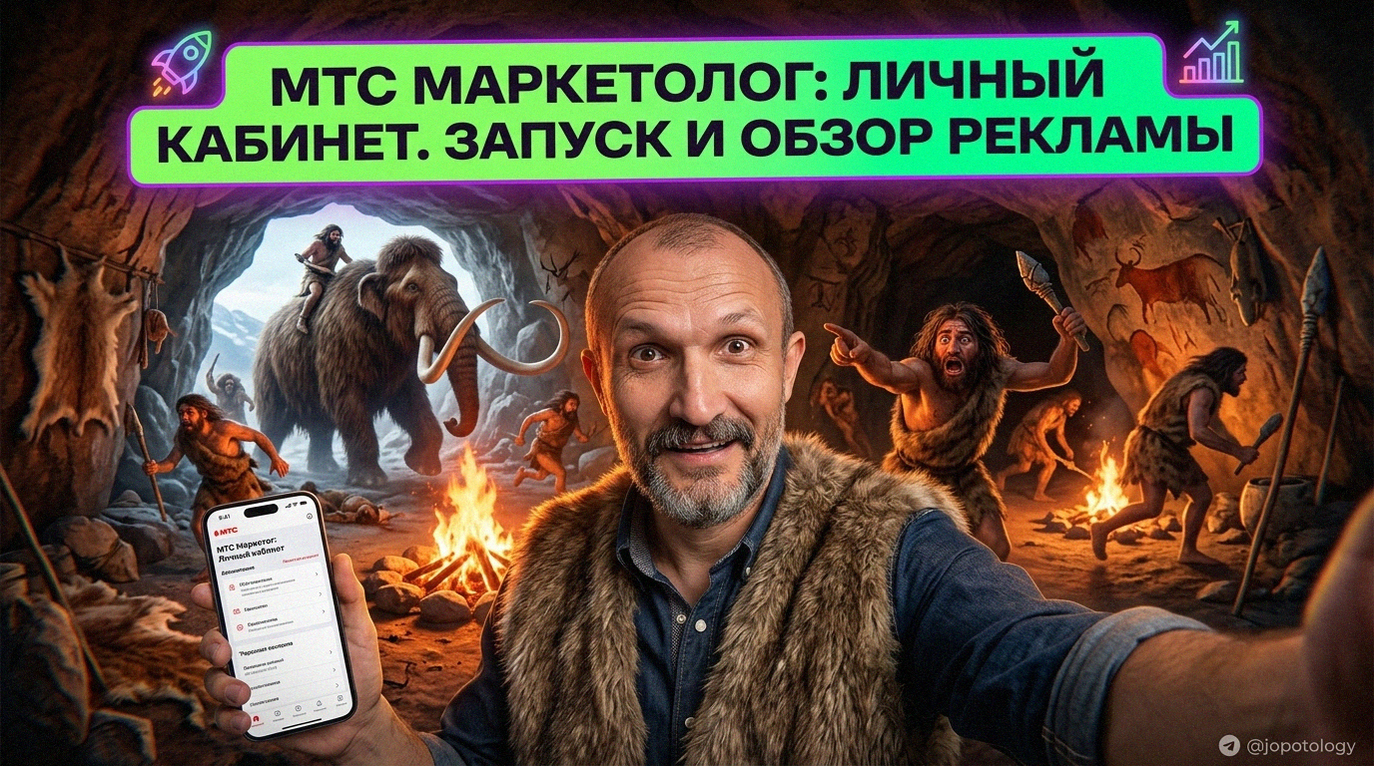 Интерфейс личного кабинета МТС Маркетолог: вход и настройка рекламы