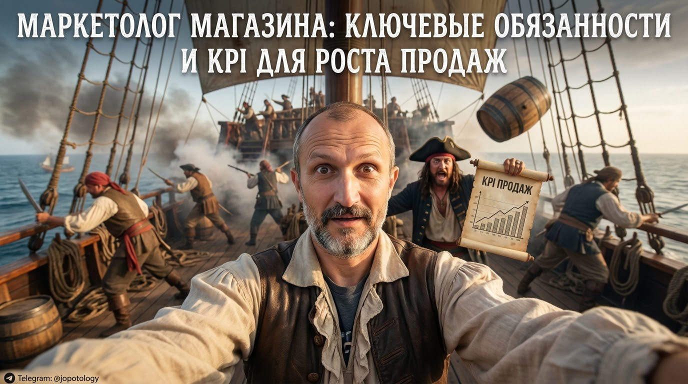 Маркетолог анализирует показатели эффективности и KPI для роста продаж в магазине