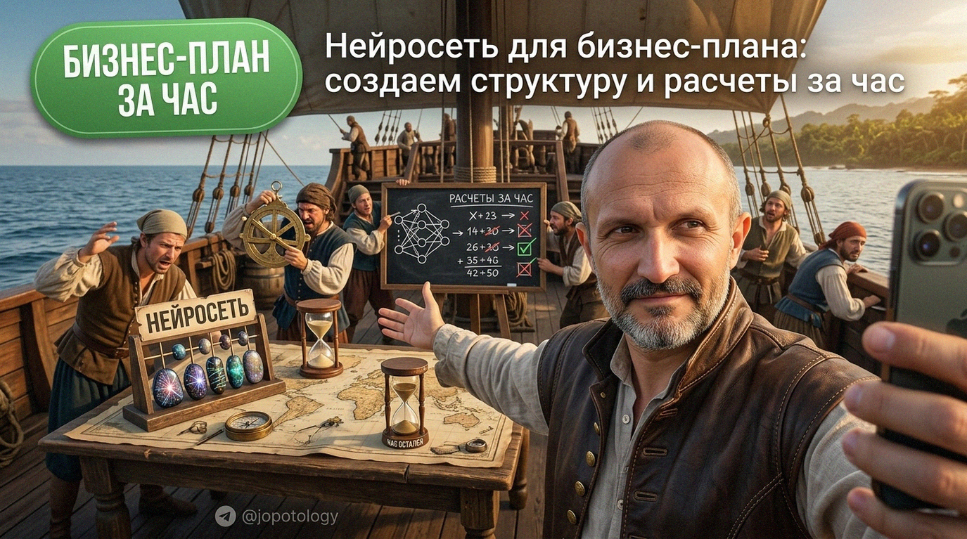 Создание структуры и расчетов бизнес-плана с помощью искусственного интеллекта на ноутбуке