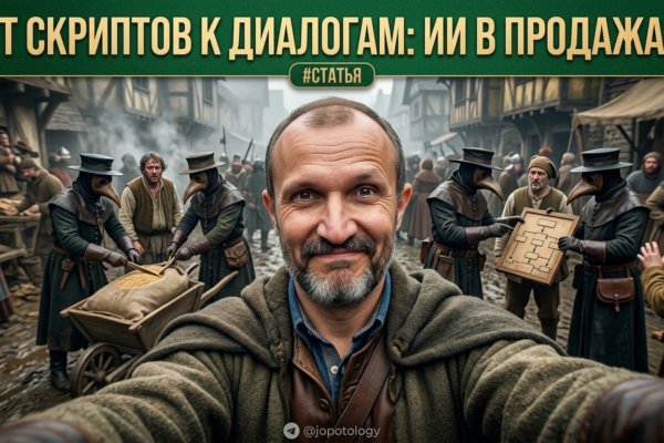 Менеджер по продажам использует искусственный интеллект для ведения живых диалогов с клиентами вместо скриптов