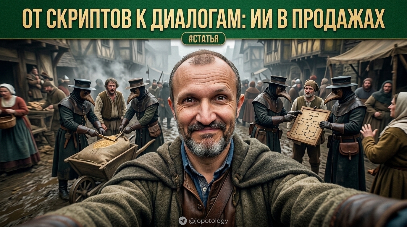 Менеджер по продажам использует искусственный интеллект для ведения живых диалогов с клиентами вместо скриптов