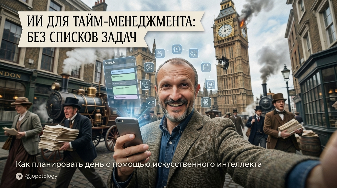Использование искусственного интеллекта для планирования дня и тайм-менеджмента без списков задач