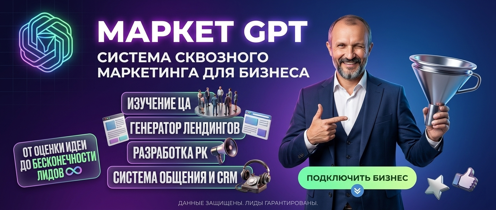 Сквозной умный маркетинг с Market GPT
