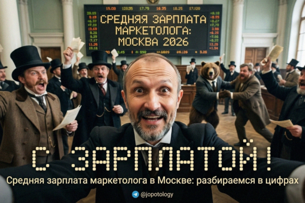 Инфографика и статистика средней зарплаты маркетолога в Москве