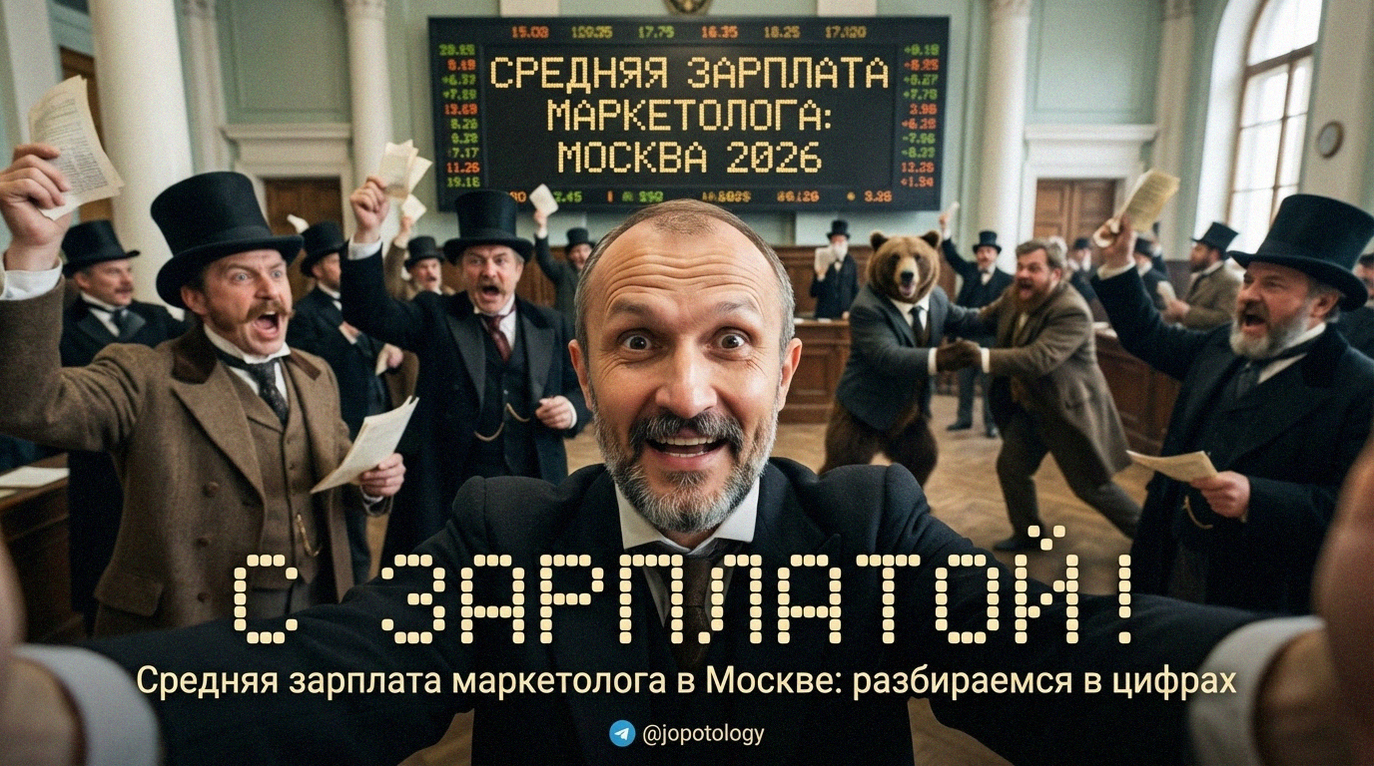 Инфографика и статистика средней зарплаты маркетолога в Москве