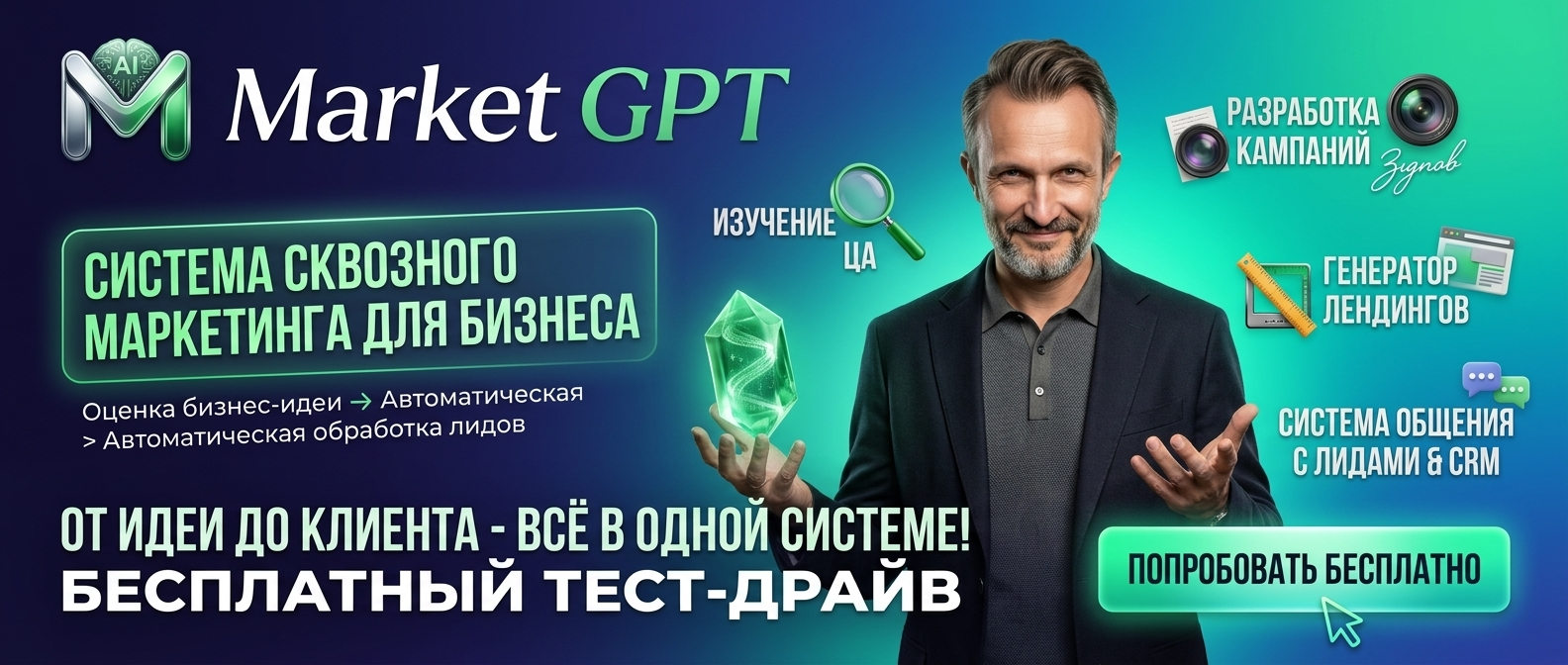 Сквозной умный маркетинг с Market GPT