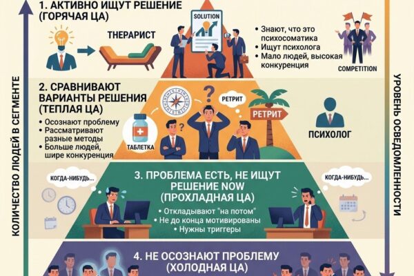 Психосоматика у бизнесменов: как найти клиента, который еще не знает о своей проблеме