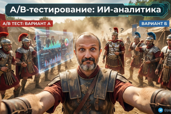 Процесс A/B-тестирования в маркетинге с использованием ИИ для аналитики в реальном времени