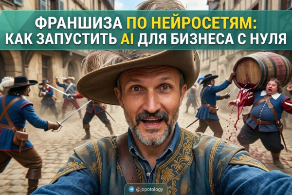 Иллюстрация запуска франшизы по нейросетям для бизнеса с нуля
