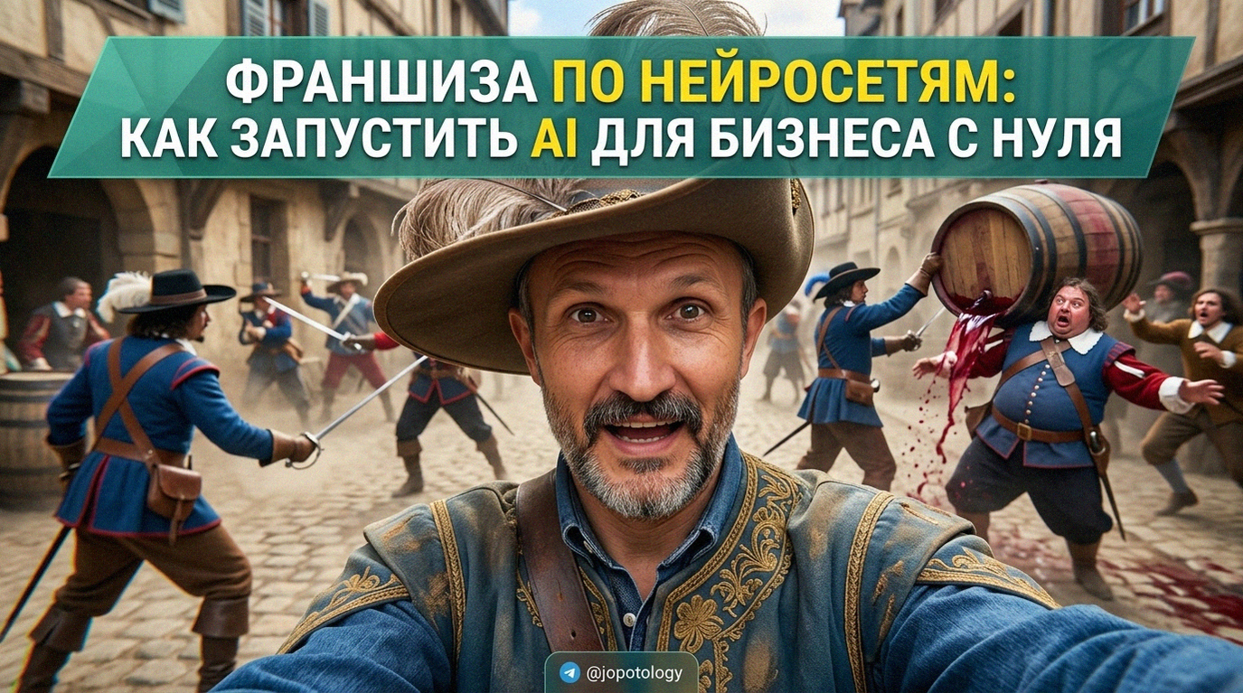 Иллюстрация запуска франшизы по нейросетям для бизнеса с нуля