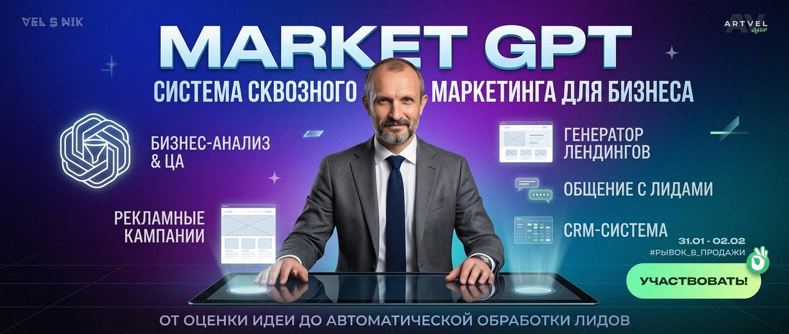 Сквозной умный маркетинг с Market GPT